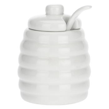 LA PORCELLANA BIANCA MENAGE Cukiernica z pokrywką i łyżeczką