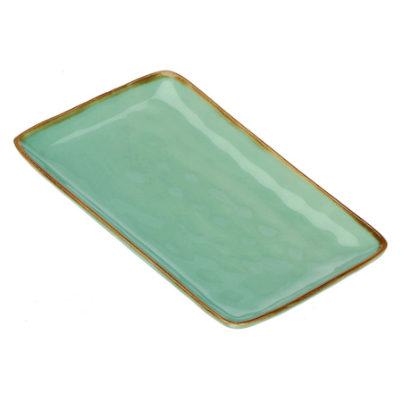 ROSE&TULIPANI CONCERTO VERDE ACQUA Zestaw 4 tac prostokątnych 20 x 13 cm