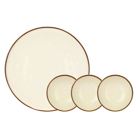 ROSE&TULIPANI CONCERTO AVORIO Zestaw do przystawek (4 elementy)