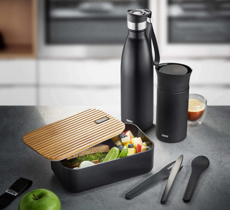 GEFU OLIMPIO Butelka termiczna 500 ml, czarna