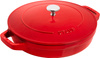 STAUB Zestaw 3 naczyń + pokrywka 24 cm czerwony