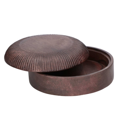 RITUALI DOMESTICI PERSEO Zestaw 2 mis dekoracyjnych z pokrywką 18 x 6.5 cm