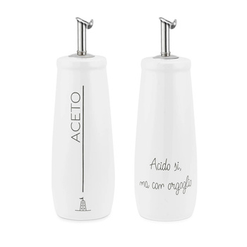 LA PORCELLANA BIANCA GLI ONESTI Butelka na ocet 250 ml