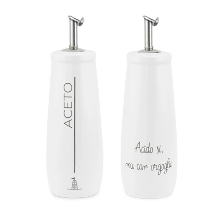 LA PORCELLANA BIANCA GLI ONESTI Butelka na ocet 250 ml