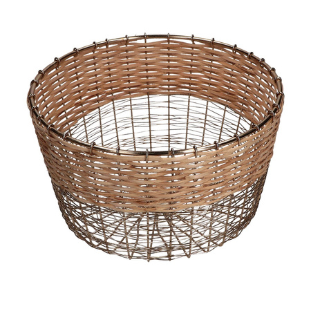 RITUALI DOMESTICI METTILOQUI Okrągły koszyk 26 x 15 cm