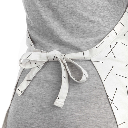 RAYEN Biały fartuch kuchenny