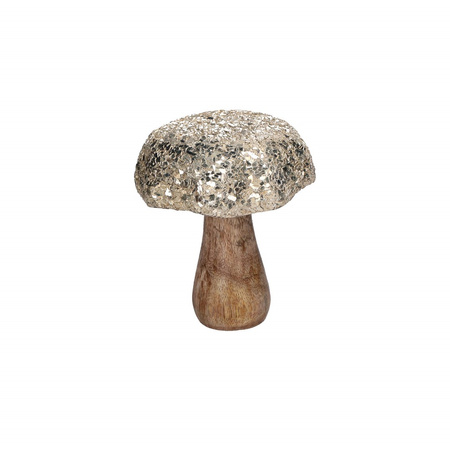 RITUALI DOMESTICI STUDIO54 Zestaw 4 figurek dekoracyjnych grzyb 10  x 12 cm