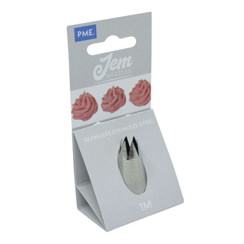 PME Stalowa końcówka dekoracyjna mała gwiazdka