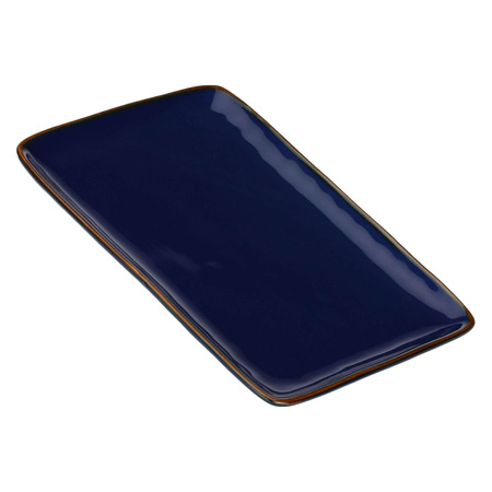 ROSE&TULIPANI CONCERTO BLU COBALTO Zestaw 2 tac prostokątnych 27 x 19 cm