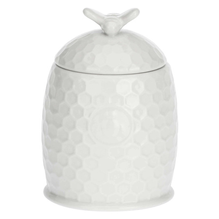 LA PORCELLANA BIANCA APEREGINA Pojemnik na miód z łyżeczką 8 cm