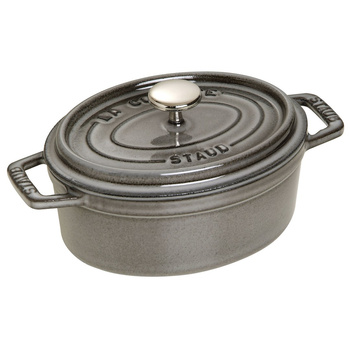 STAUB LA COCOTTE Garnek żeliwny owalny 1 ltr, grafitowy