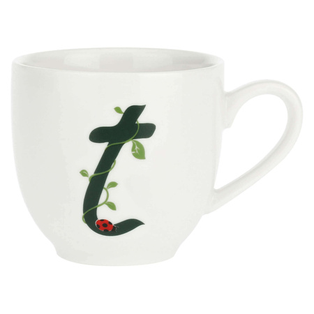 LA PORCELLANA BIANCA SOLOTUA Filiżanka ze spodkiem 90 ml, Wzór T