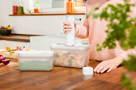 ZWILLING FRESH & SAVE Plastikowy pojemnik prostokątny 1.1 ltr, szary