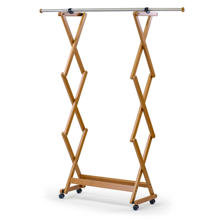 ARREDAMENTI FELIX Wieszak na ubrania - 140 x 32 cm, Brązowy