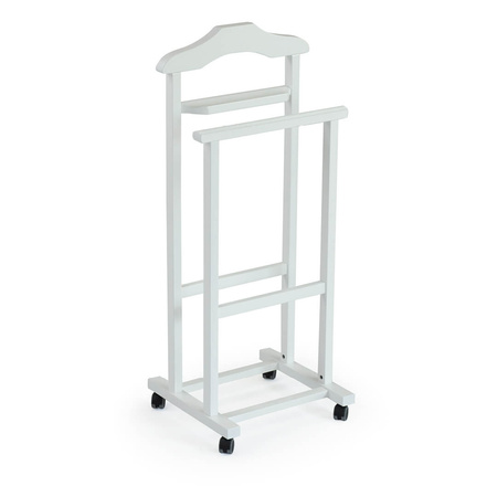 ARREDAMENTI MIRANO Wieszak do sypialni - 105 x 46 cm, biały