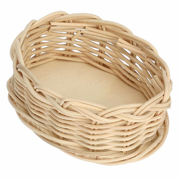 LA PORCELLANA BIANCA MIDOLLINO Wiklinowy kosz na naczynie do zapiekania królik 10 x 7 cm