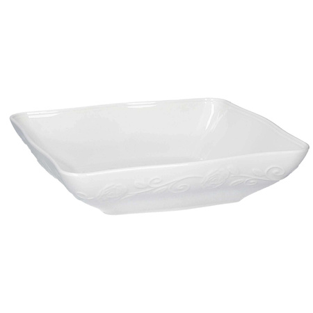 LA PORCELLANA BIANCA FLORENTINA Zestaw 6 misek kwadratowych płytkich 22 cm