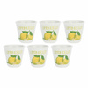 LA PORCELLANA BIANCA LIQUORELLI Zestaw 6 kieliszków do limoncello 75 ml