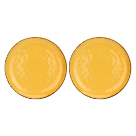 ROSE&TULIPANI CONCERTO OCRA Zestaw 2 półmisków okrągłych 32 cm