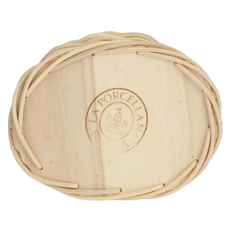 LA PORCELLANA BIANCA MIDOLLINO Wiklinowy kosz na naczynie do zapiekania królik 10 x 7 cm