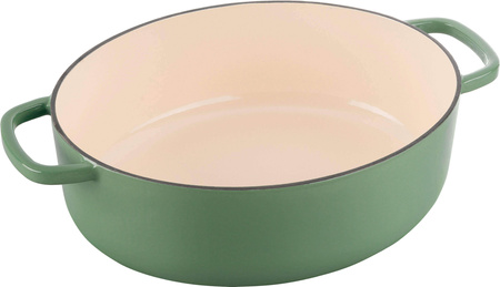 BALLARINI BELLAMONTE Garnek żeliwny owalny 5.5 ltr, zielony