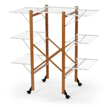 ARREDAMENTI AQUILONE Suszarka na pranie - 132 x 67 cm, Brązowy