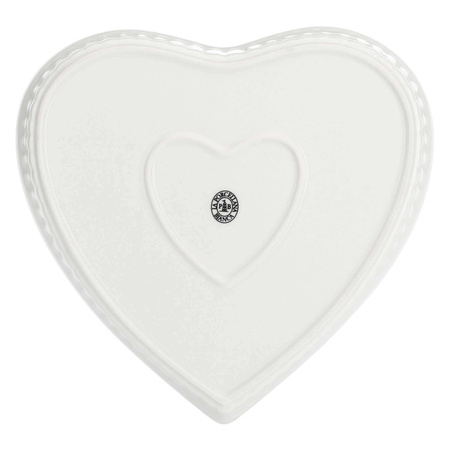 LA PORCELLANA BIANCA CUPIDO Naczynie do zapiekania serce 25 cm