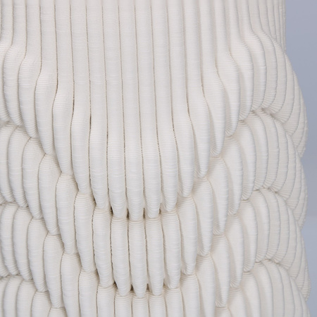 RITUALI DOMESTICI LINO Biały wazon 29.5 x 20 cm