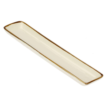 ROSE&TULIPANI CONCERTO AVORIO Zestaw 4 tac prostokątnych 32 x 8 cm