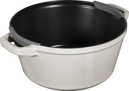 STAUB Zestaw 3 naczyń + pokrywka 24 cm truflowy