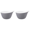 SELTMANN LIFE FASHION ELEGANT GREY Zestaw 2 miseczek z uchwytem 600 ml