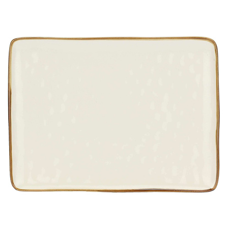 ROSE&TULIPANI CONCERTO AVORIO Taca prostokątna 36 x 26.5 cm