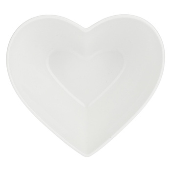 LA PORCELLANA BIANCA CUPIDO Miska serce 13 cm