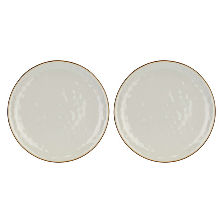 ROSE&TULIPANI CONCERTO GRIGIO PERLA Zestaw 2 talerzy 33 cm