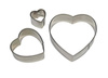 PME Zestaw 3 metalowych foremek serce