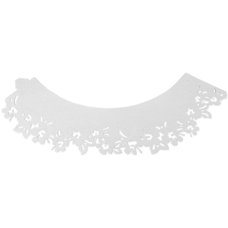 PME Koronkowe osłonki na babeczki (12 sztuk) 20.5 x 5 cm biały