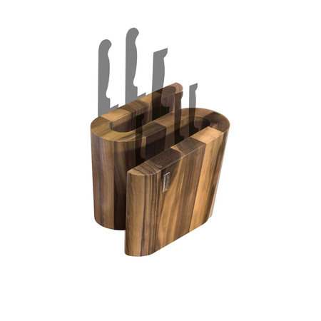 ARTELEGNO GRAND PRIX Magnetyczny blok na noże z drewna orzechowego S