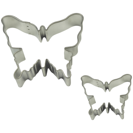 PME Zestaw 2 metalowych foremek motyl