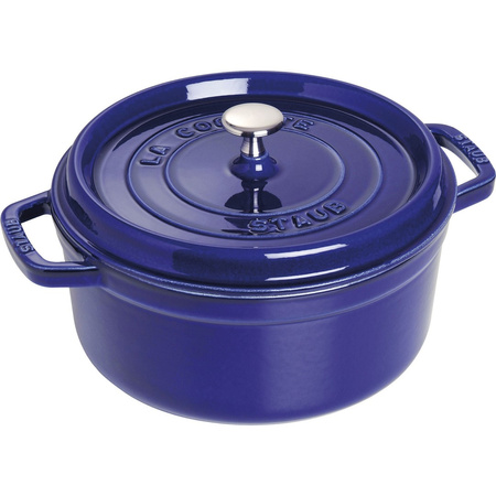STAUB LA COCOTTE Garnek żeliwny okrągły 3.8 ltr, niebieski