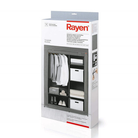 RAYEN Tekstylna szafa 105 x 45 x 161 cm