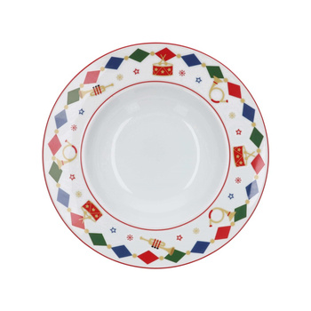 ROSE&TULIPANI THE CHRISTMAS BAND Talerz do zupy 24 cm