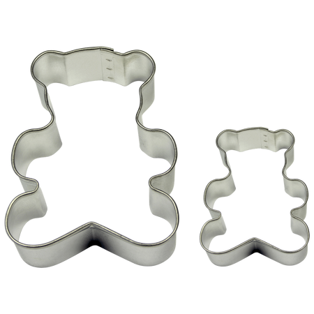 PME Zestaw 2 metalowych foremek miś