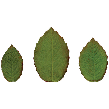 PME 3x Wykrawacze do listków z masy cukrowej róża