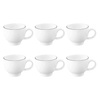 SELTMANN LIDO BLACK LINE Zestaw 6 filiżanek do espresso 90 ml