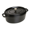 STAUB LA COCOTTE Garnek żeliwny owalny 6.7 ltr, czarny