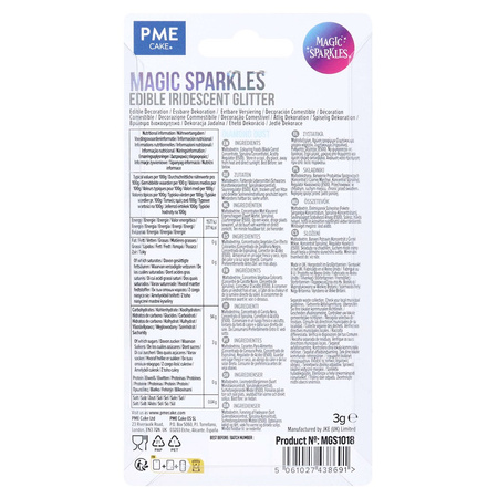 PME Jadalny opalizujący brokat diamentowy pył 3 g