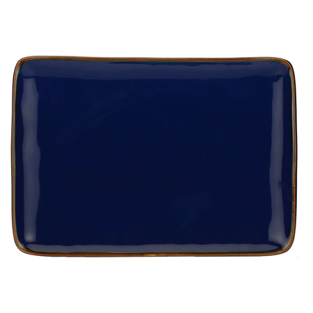 ROSE&TULIPANI CONCERTO BLU COBALTO Zestaw 2 tac prostokątnych 27 x 19 cm