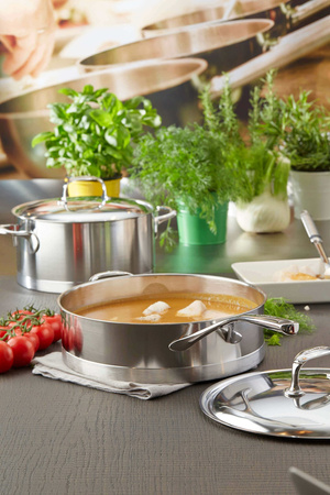 DEMEYERE ATLANTIS 7 Patelnia głęboka 2H z pokrywką 24 cm