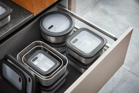 GEFU PROVIDO Pojemnik stalowy okrągły 2 ltr