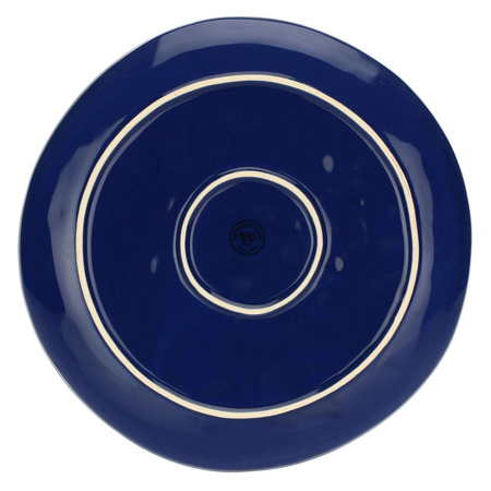 ROSE&TULIPANI CONCERTO BLU COBALTO Zestaw 4 talerzy obiadowych 27 cm